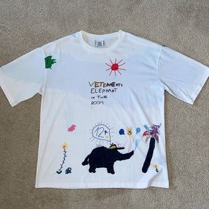 Vetements Oversized Elephant Print Tshirt